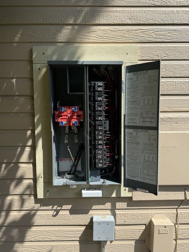 Clean breaker panel installation by Halligan Electric
